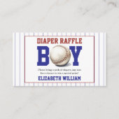 Boy Baseball Baby Shower | Cute Sports Party エンクロージャーカード (正面)
