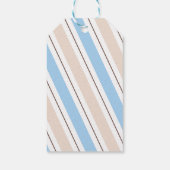 Boy Bearエレガント Baby Shower ギフトタグ (裏面)