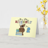 Boy Bear誕生日Tシャツとギフト カード (黄色い花)