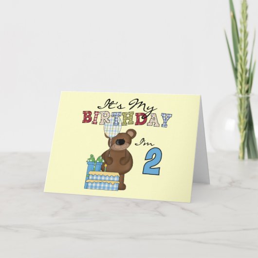 Boy Bear誕生日Tシャツとギフト カード (正面)