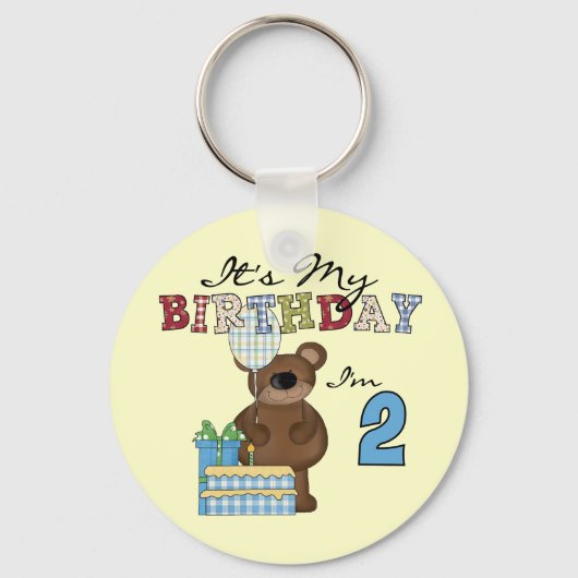 Boy Bear誕生日Tシャツとギフト キーホルダー (正面)