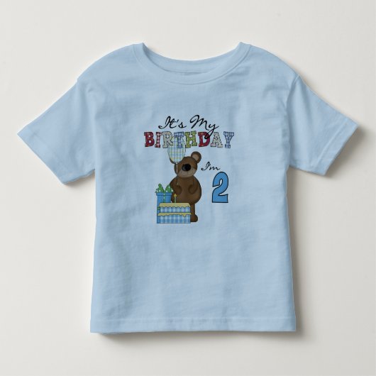 Boy Bear誕生日Tシャツとギフト トドラーTシャツ (正面)