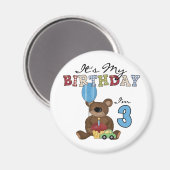 Boy Bear誕生日Tシャツとギフト マグネット (正面/裏面)