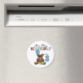 Boy Bear誕生日Tシャツとギフト マグネット (インサイチュ (食洗機))