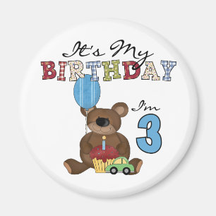 Boy Bear誕生日Tシャツとギフト マグネット
