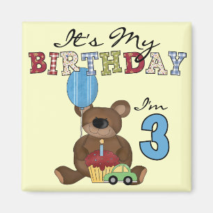Boy Bear誕生日Tシャツとギフト マグネット