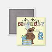 Boy Bear誕生日Tシャツとギフト マグネット (正面/裏面)