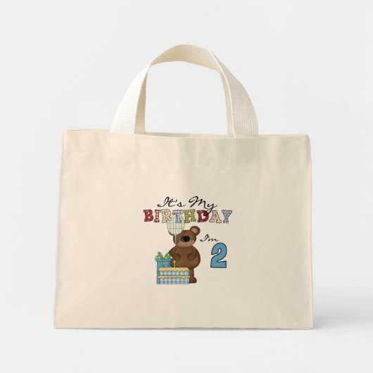 Boy Bear誕生日Tシャツとギフト ミニトートバッグ (正面)