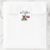 Boy Bear誕生日Tシャツとギフト ラウンドシール (バッグ)