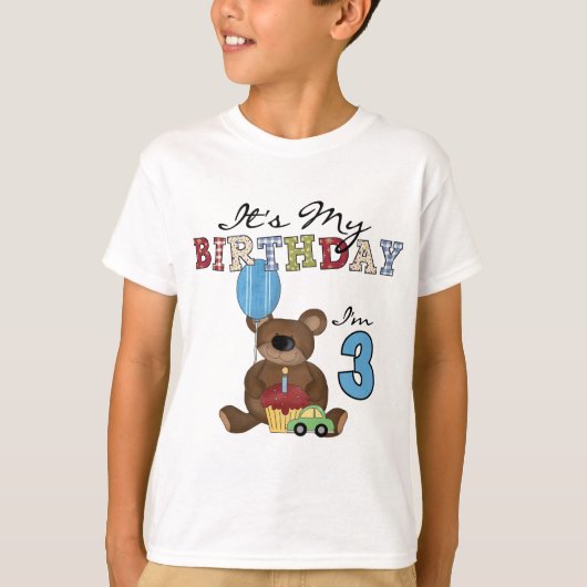 Boy Bear誕生日Tシャツとギフト Tシャツ (正面)