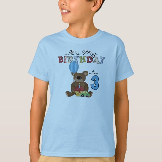 Boy Bear誕生日Tシャツとギフト Tシャツ (正面)