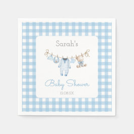Boy Bear Baby Shower スタンダードカクテルナプキン