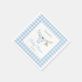 Boy Bear Baby Shower スタンダードカクテルナプキン (角)