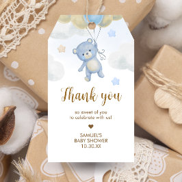 Boy Bear Bearly Wait Baby Shower Favor Tags ギフトタグ