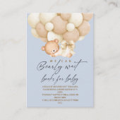 Boy Bearly Wait Books for Baby Shower    エンクロージャーカード (正面)