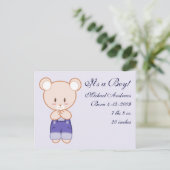 Boy Birthの発表 案内ポストカード (スタンド正面)