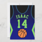 Boy Birthday Invitation 招待状 (裏面)