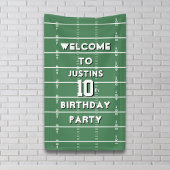 Boy Birthday Party Football Personalized 横断幕