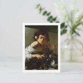 Boy Bitten by a Lizard, c.1595-1600 (キャンバス上の油) ポストカード (スタンド正面)