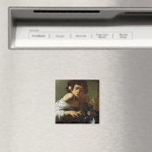 Boy Bitten by a Lizard, c.1595-1600 (キャンバス上の油) マグネット (インサイチュ (食洗機))