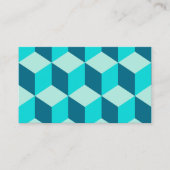 Boy Blue建物ブロックシームレスパターン 名刺 (正面)