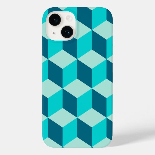 Boy Blue建物ブロックシームレスパターン Case-Mate iPhoneケース (裏面)