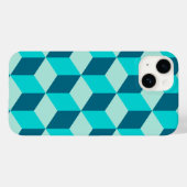 Boy Blue建物ブロックシームレスパターン Case-Mate iPhoneケース (裏面 (横))