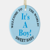 Boy Blue誕生統計へようこそ セラミックオーナメント (右)