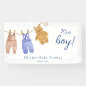 Boy Blue Baby Showerバナー 横断幕 (横)