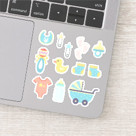 Boy Blue Baby Shower シール