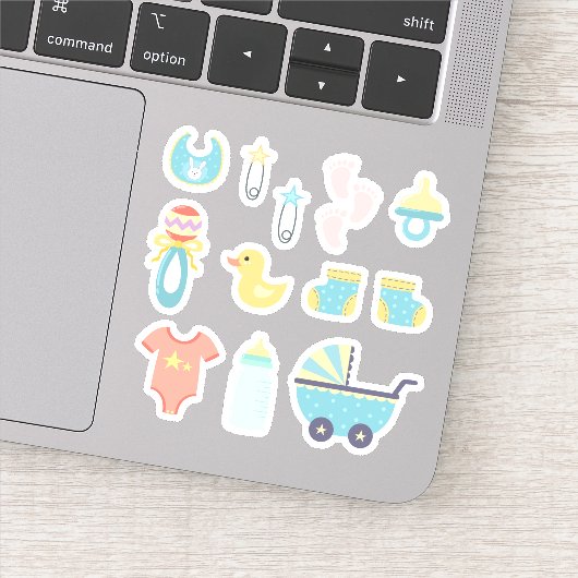 Boy Blue Baby Shower シール (詳細)