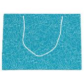 Boy Blue Baby Shower ラージペーパーバッグ (正面)