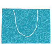 Boy Blue Baby Shower ラージペーパーバッグ (裏面)