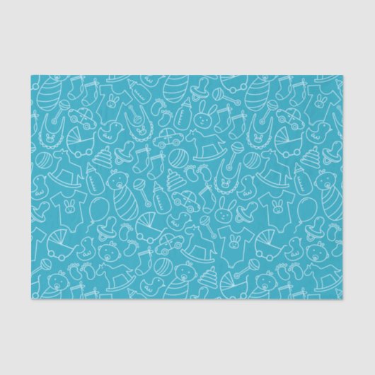 Boy Blue Baby Shower 薄葉紙 (正面)