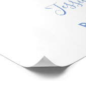 Boy Blue Baby Shower Welcomeポスター ポスター (角)