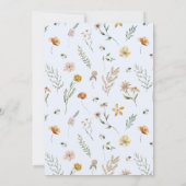 Boy Blue Balloon Baby Shower 招待状 (裏面)