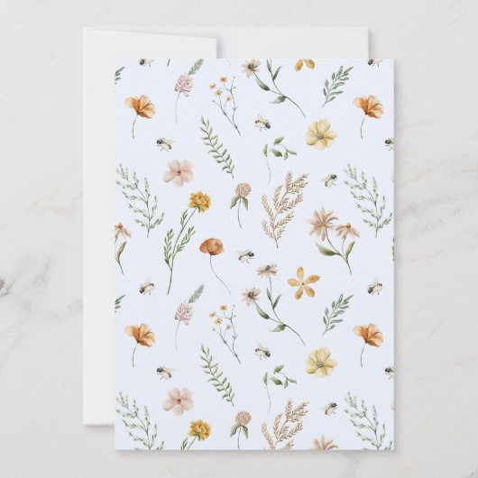 Boy Blue Balloon Baby Shower 招待状 (裏面)