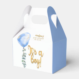 Boy Blue Balloon Baby Shower Fever Box フェイバーボックス