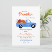 Boy Blue Pumpkinは赤ちゃんシャワーの途中にある 招待状 (スタンド正面)