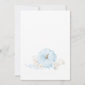 Boy Boho Pumpkin Baby Shower 招待状 (裏面)