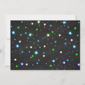 Boy Bowling Invitation Glow Neon Joint Birthday 招待状 (裏面)