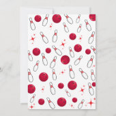 Boy Bowling Party 5th Birthday  招待状 (裏面)