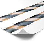 Boy Boxing Little Champion Baby Shower Welcome ポスター (角)