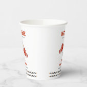 Boy Boxing Little Champion Baby Shower Welcome 紙コップ (左)