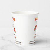 Boy Boxing Little Champion Baby Shower Welcome 紙コップ (右)