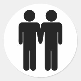 Boy + Boyステッカー ラウンドシール