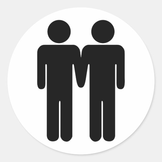 Boy + Boyステッカー ラウンドシール (正面)