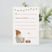 Boy Christmas有難うカードを記入 出欠カード (スタンド正面)