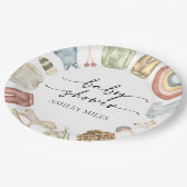 Boy Clothesベビースシャワー ペーパープレート (アングル)