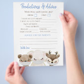 Boy Covid赤ちゃんシャワーダブルゲーム チラシ (手)